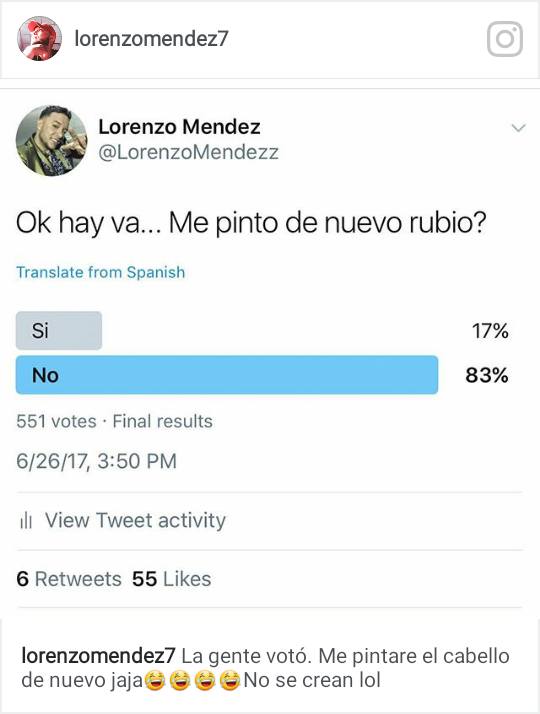 LORENZO MÉNDEZ LANZA ENCUESTA PARA SABER SI VUELVE AL RUBIO 0