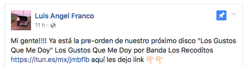 LOS RECODITOS TE INVITAN A PREORDENAR “LOS GUSTOS QUE ME DOY” 0