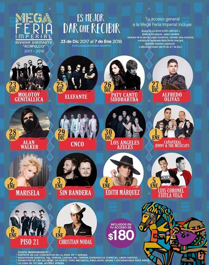 CHRISTIAN NODAL, A LA MEGA FERIA IMPERIAL DE ACAPULCO