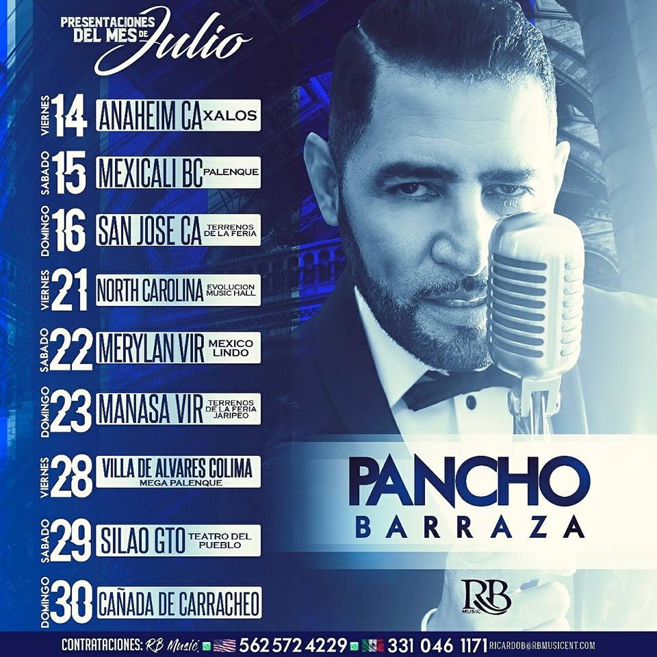 PANCHO BARRAZA CONTINÚA EXITOSA GIRA 0