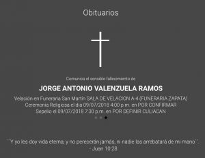 DAN ÚLTIMO ADIOS A JORGE VALENZUELA 0