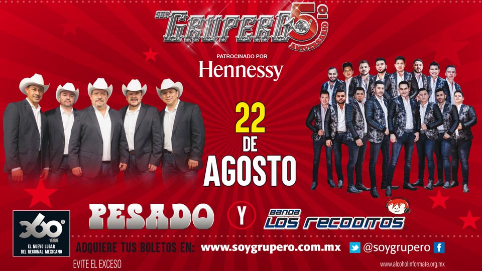 Hennessy V.S.O.P te invita a celebrar el 5to Aniversario de Soy Grupero #ActitudHennessy