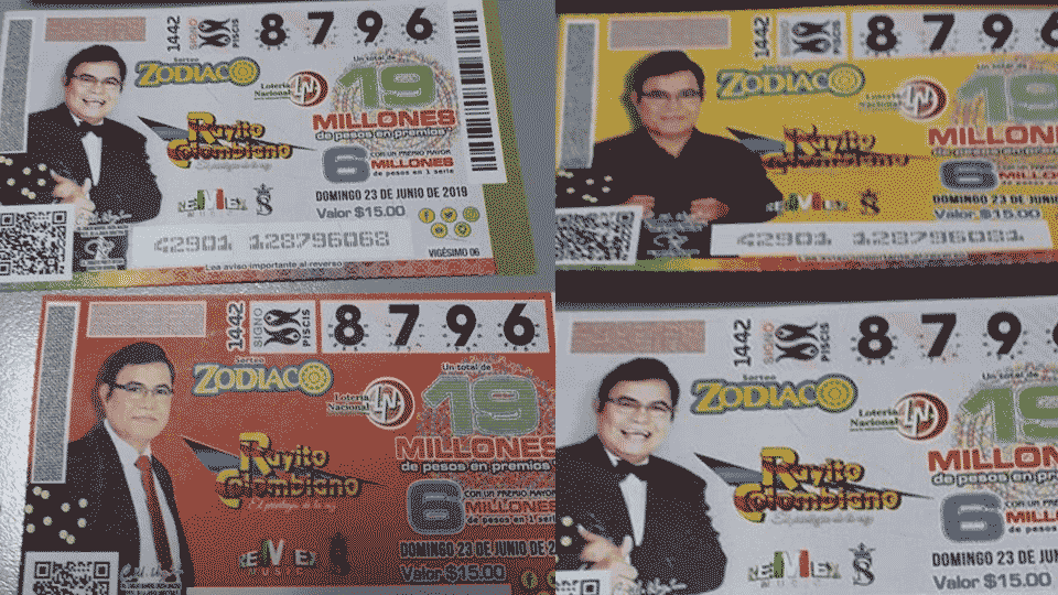 Rayito Colombiano en el sorteo de la Lotería Nacional