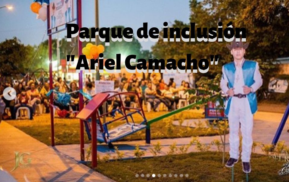 Inauguran parque en honor a Ariel Camacho