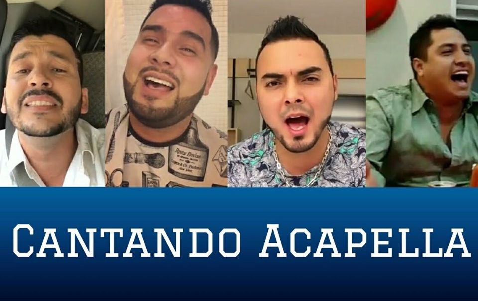 Cantantes de Banda cantando A Capella