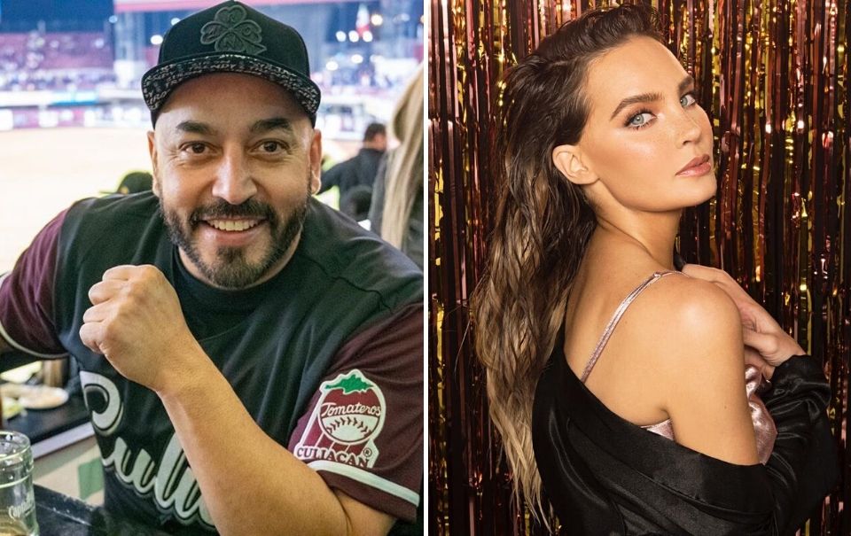 Exponen a Lupillo Rivera con Belinda en el beisból (video)