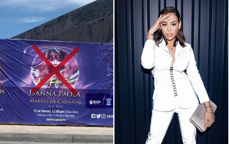 Tachan a Danna Paola tras su cancelación en Carnaval de Mazatlán