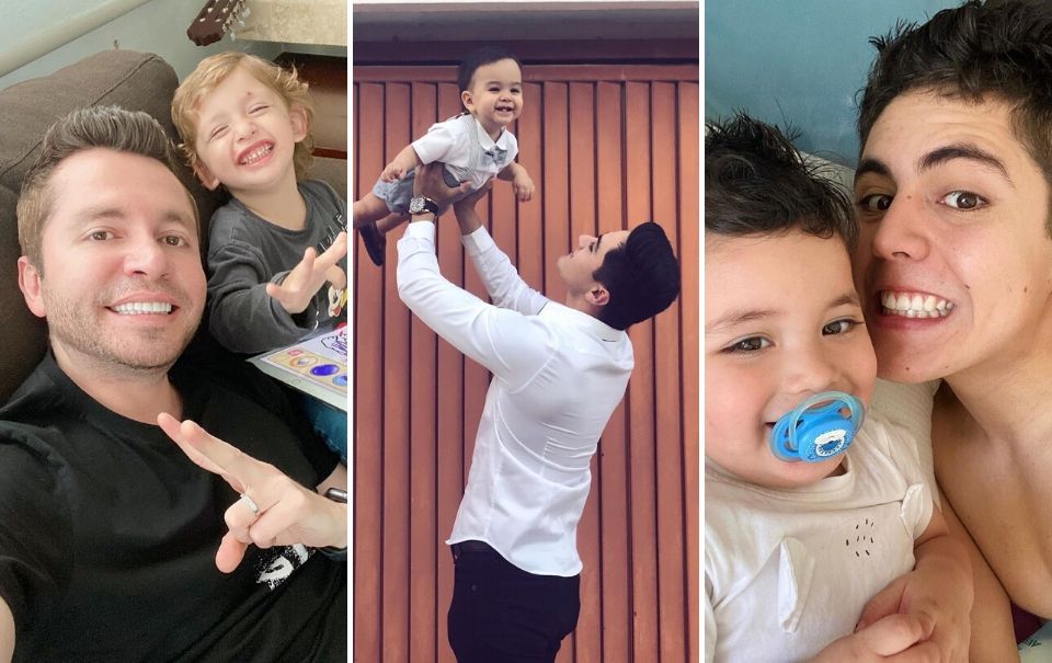 Las mejores fotos de gruperos con sus hijos en cuarentena (galería)