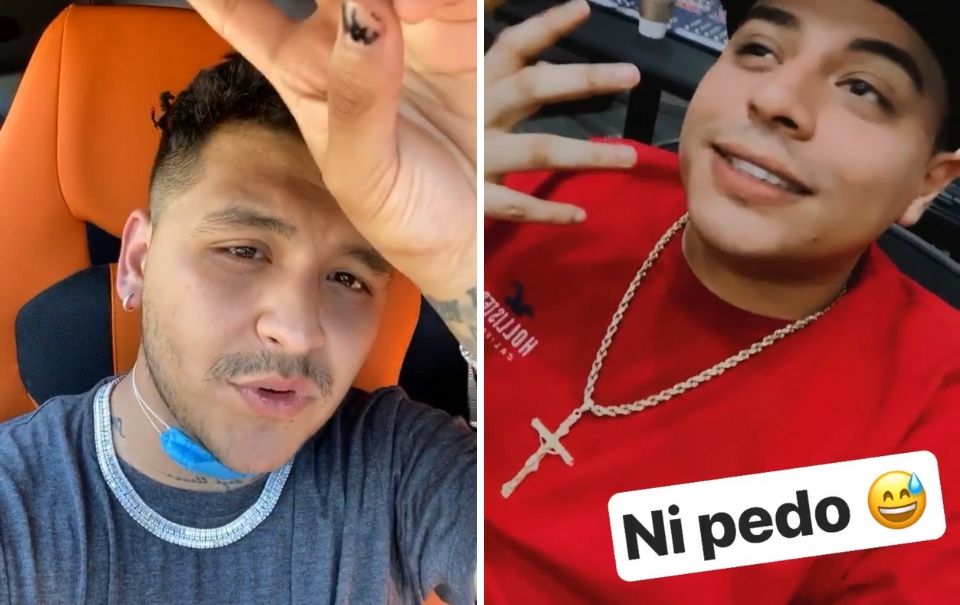 Christian Nodal se disculpa con “El muchachito” Eduin Caz