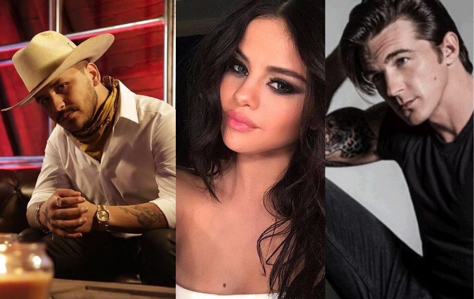 Christian Nodal podría trabajar con Selena Gomez y Drake Bell