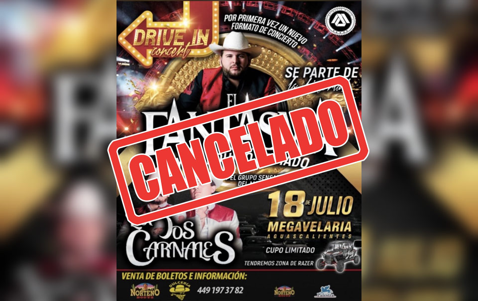 Se canceló el concierto Drive In de “El Fantasma” y “Los Dos Carnales”