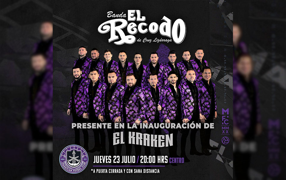 Se pospone el partido del Mazatlán FC pero el concierto de “El Recodo” NO