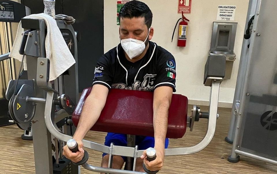 Luis Ángel “el flaco” no lo detiene ni la pandemia con el ejercicio