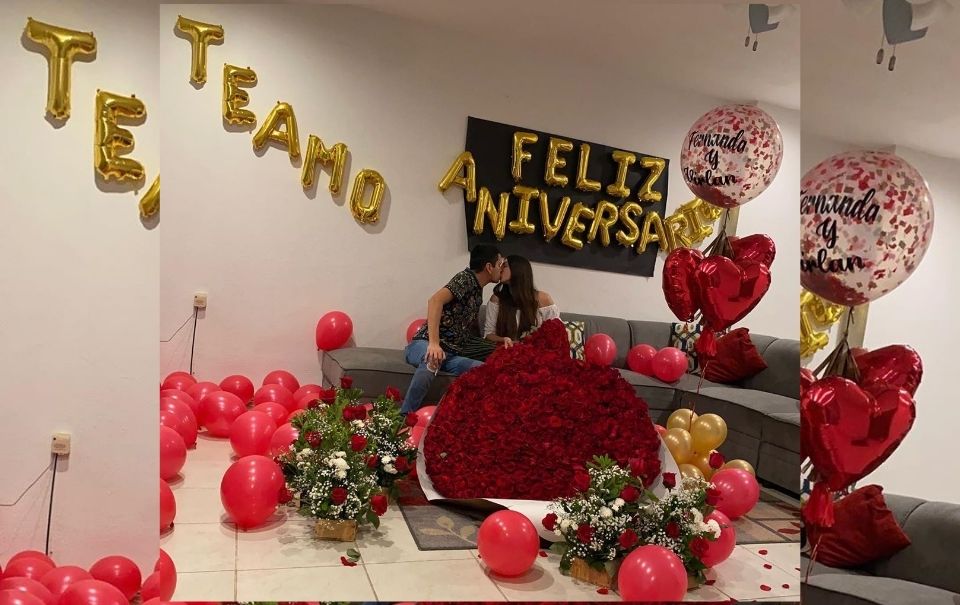 Así sorprendió Virlán García a su esposa por su aniversario