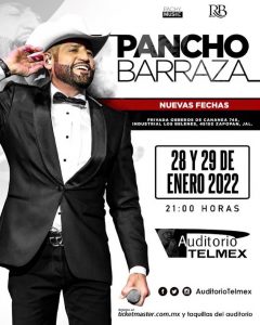 Pancho Barraza anuncia fechas para sus conciertos pendientes en GDL 0