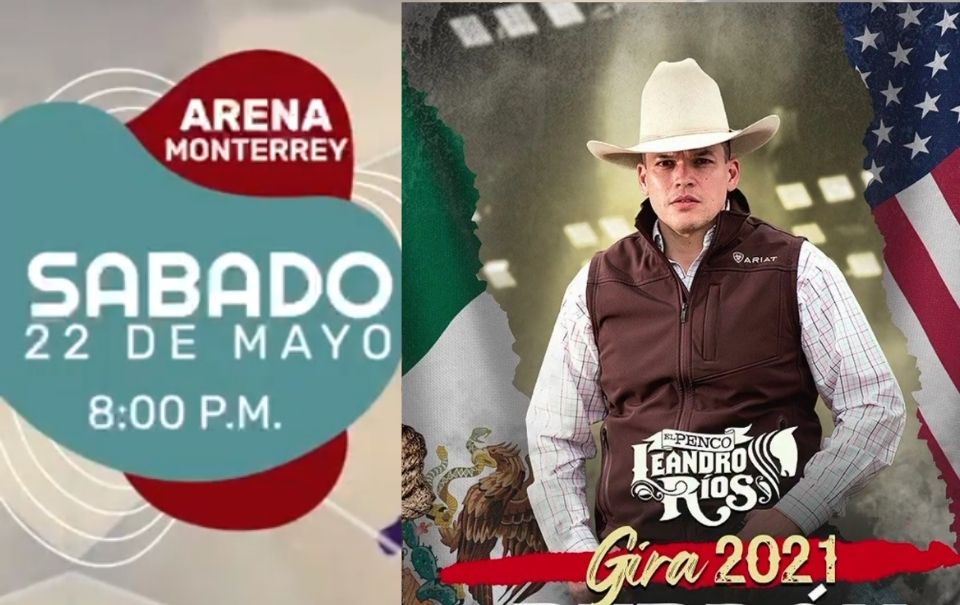 Regresan los conciertos a México con Leandro Ríos en la Arena Monterrey