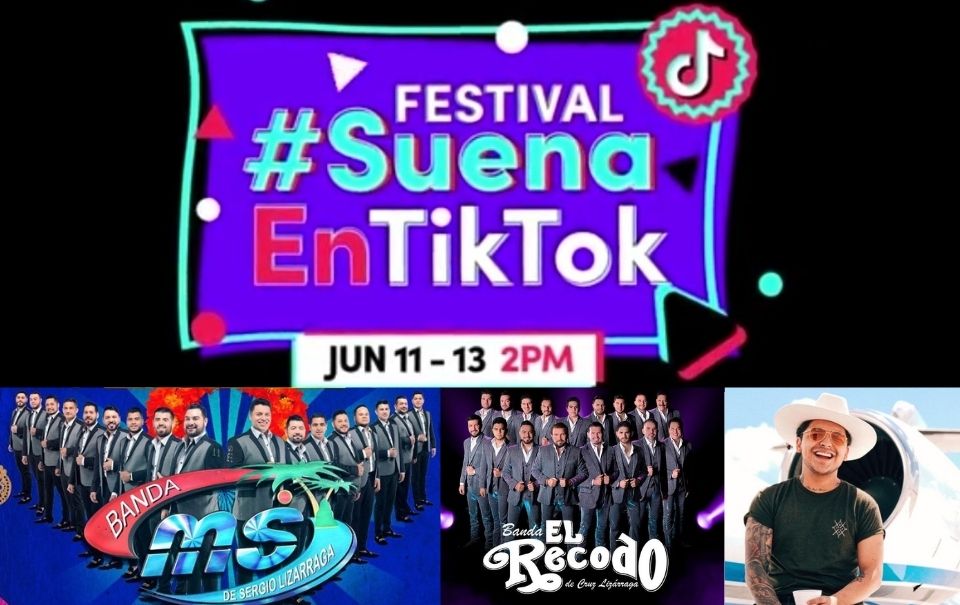 Christian Nodal, Banda El Recodo y Banda MS se reunirán en Tik Tok