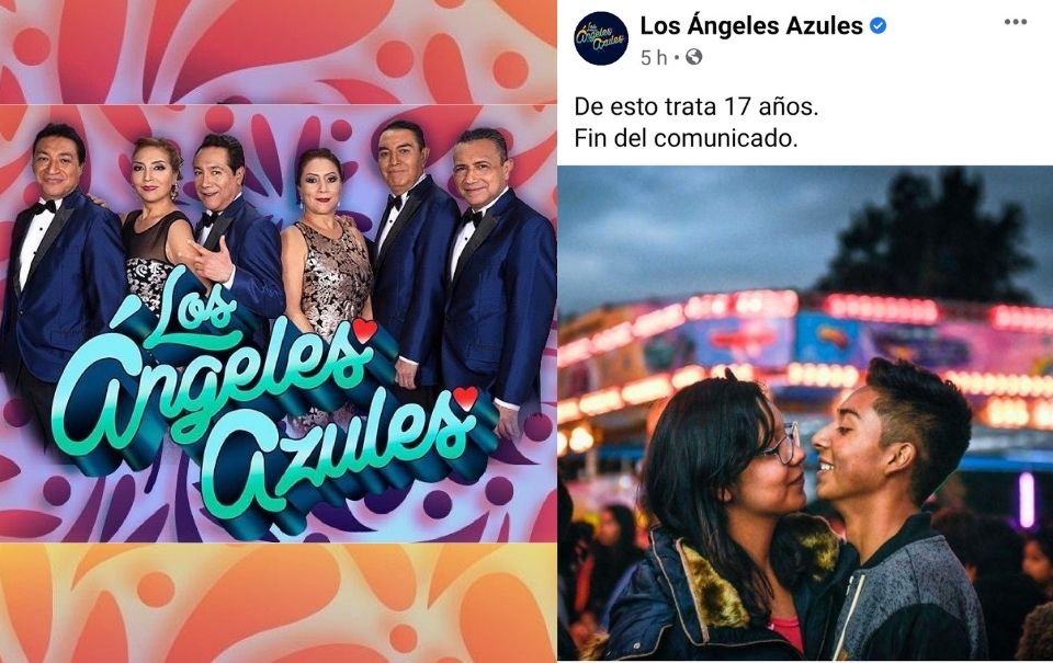 Piden cancelar la canción de “17 años” y Los Ángeles Azules responden