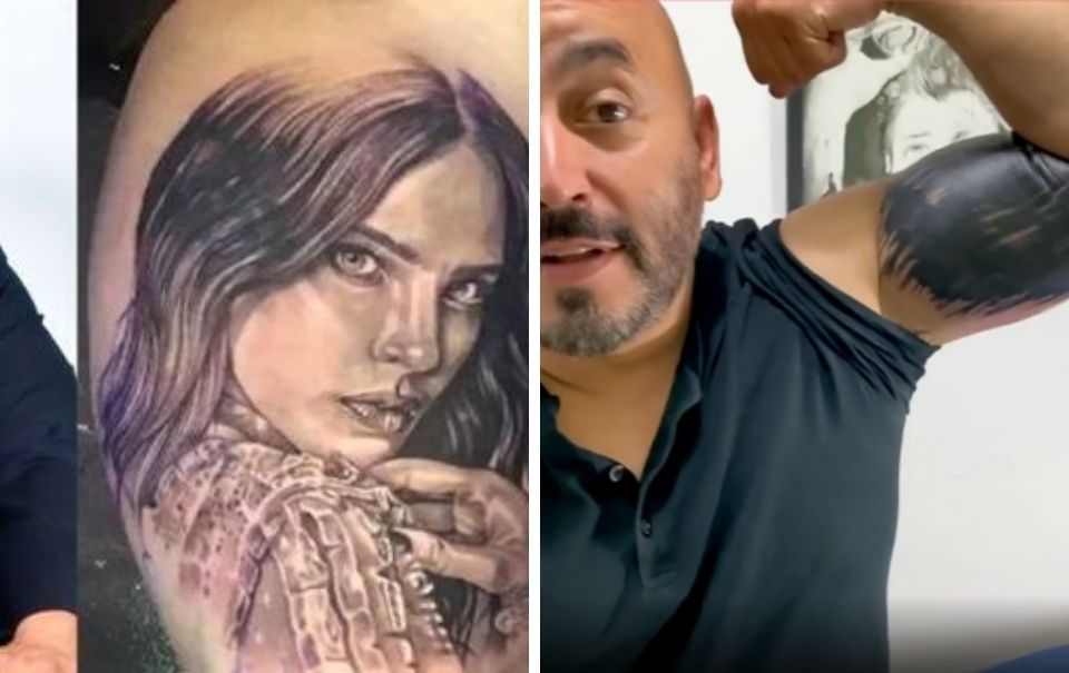 Lupillo Rivera muestra cómo se borró el tatuaje de Belinda