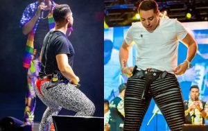 Eduin Caz de Grupo Firme posa en tanga de elefante y lo halagan 0