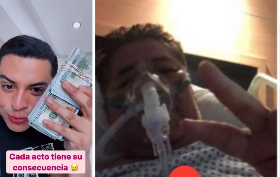Eduin Caz molesto por gastar sus ahorros en el hospital