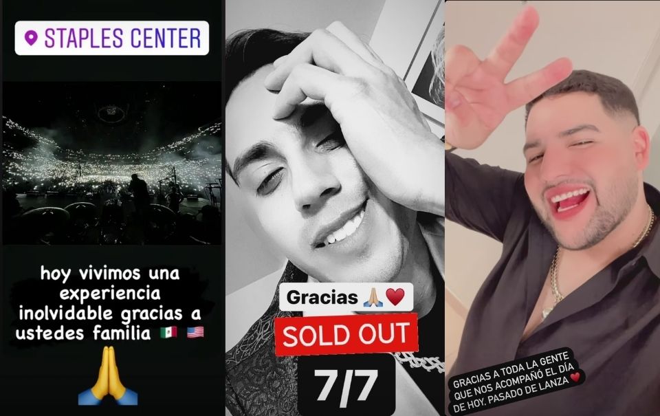 Grupo Firme agradece por sus shows en el Staples Center 