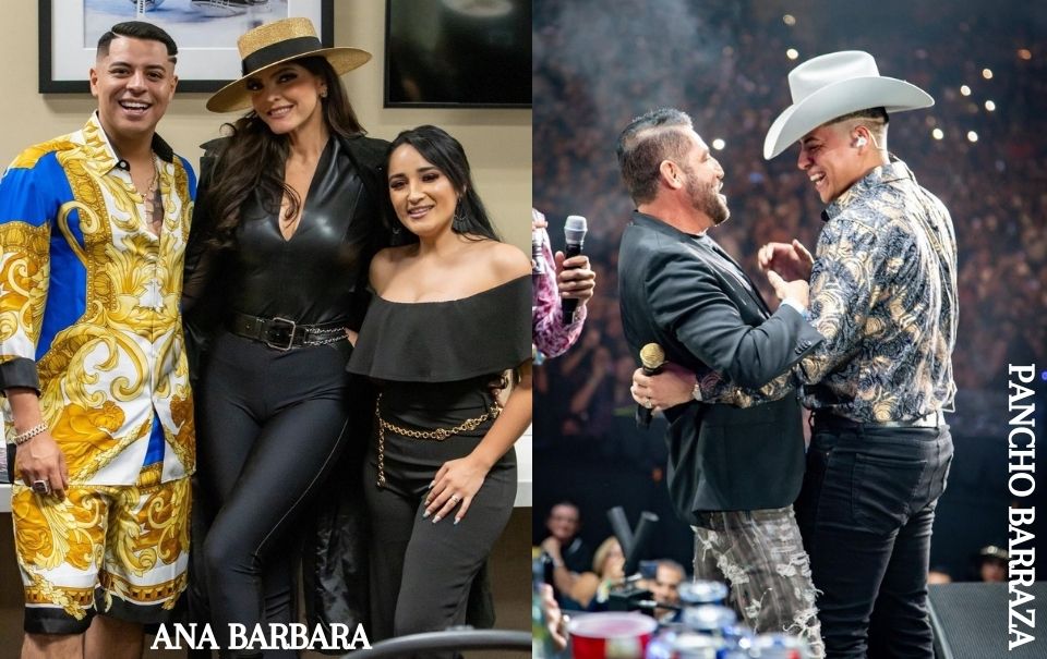 Ana Barbara no canto pero acompaño al Grupo mientras que Pancho sorprendió a los asistentes 