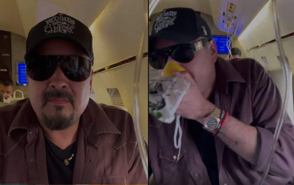 Pepe Aguilar y sus hijos sufren terrible susto en pleno vuelo