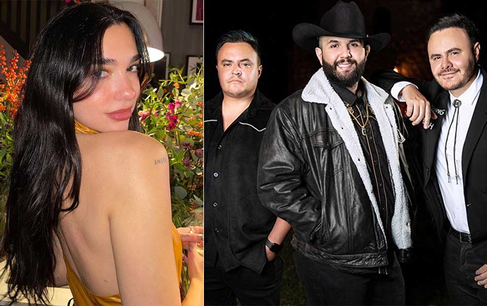 Carin León y Río Roma le cantan a Dua Lipa