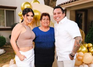 Edwin Luna, mamá, Kimberly Flores