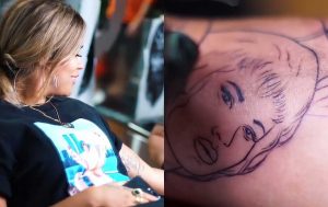 Karol G se tatúa a Selena Quintanilla