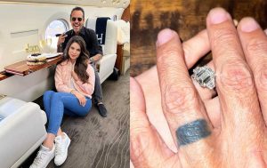 Marc Anthony le entrega el anillo de compromiso a su novia 
