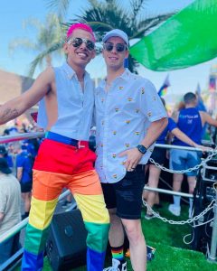 Jhonny Caz, Jonathan Bencomo, Pride Parade California