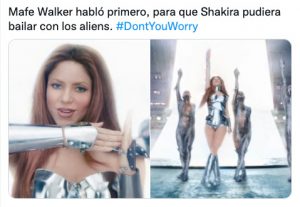 Shakira, meme, baile, alien
