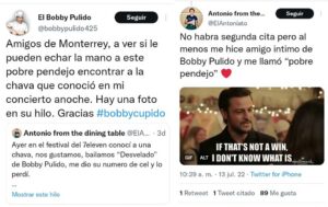 Bobby Pulido ayuda a fan a encontrar a chica que le gusto