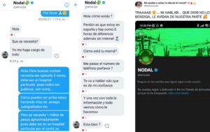 Christian Nodal, bloquear fan, ayuda cirugía