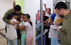 Edén Muños sorprende a niños de DIF en Monterrey