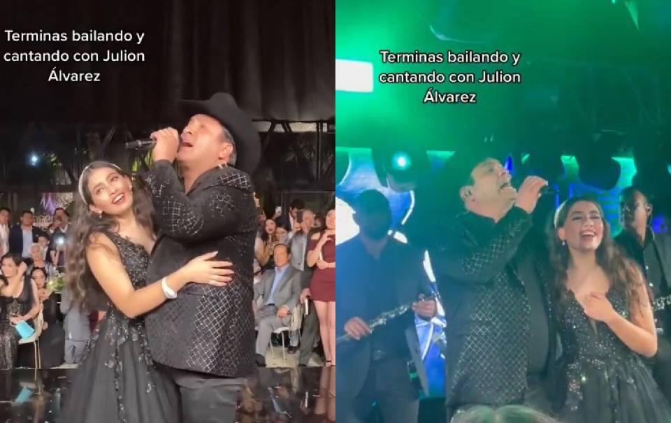 Julión Álvarez sorprende a quinceañera al volverse su chambelán