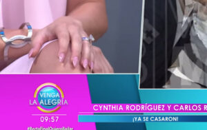 Cynthia Rodríguez, anillo boda, Carlos Rivera