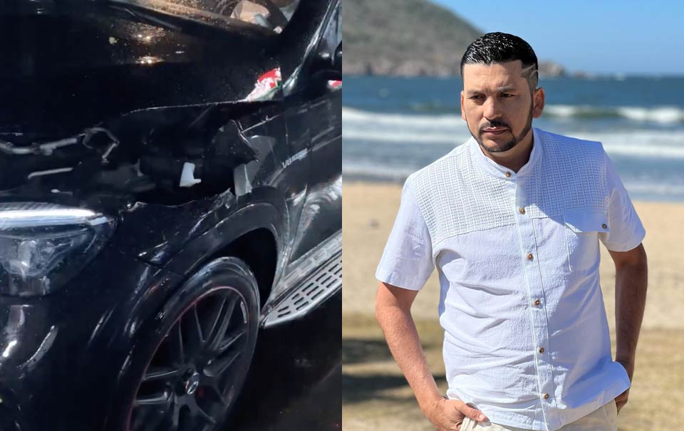 Luis Ángel ‘El Flaco’ sufre accidente automovilístico