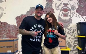 Irany y Andy Ruiz, himno nacional, pelea