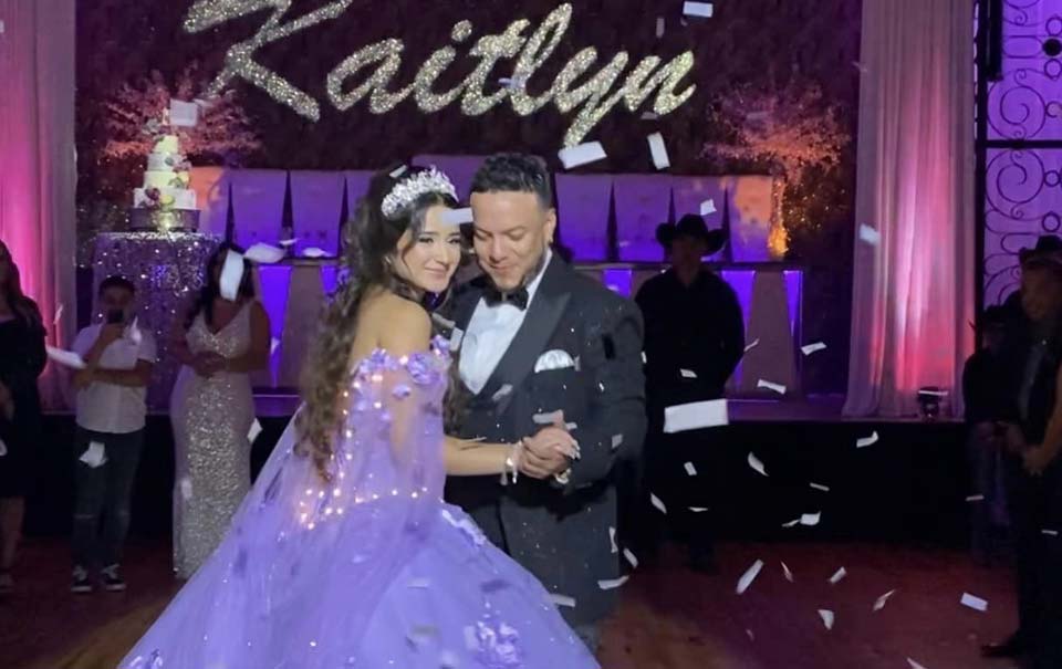 Lorenzo Méndez y su ex celebraron los XV años de su hija