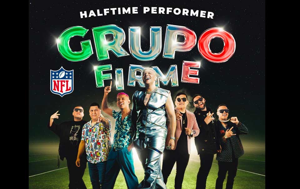 Grupo Firme, medio tiempo, Super Bowl 2023