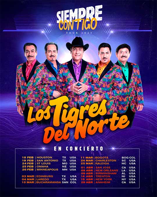 Los Tigres del Norte, tour Siempre Contigo