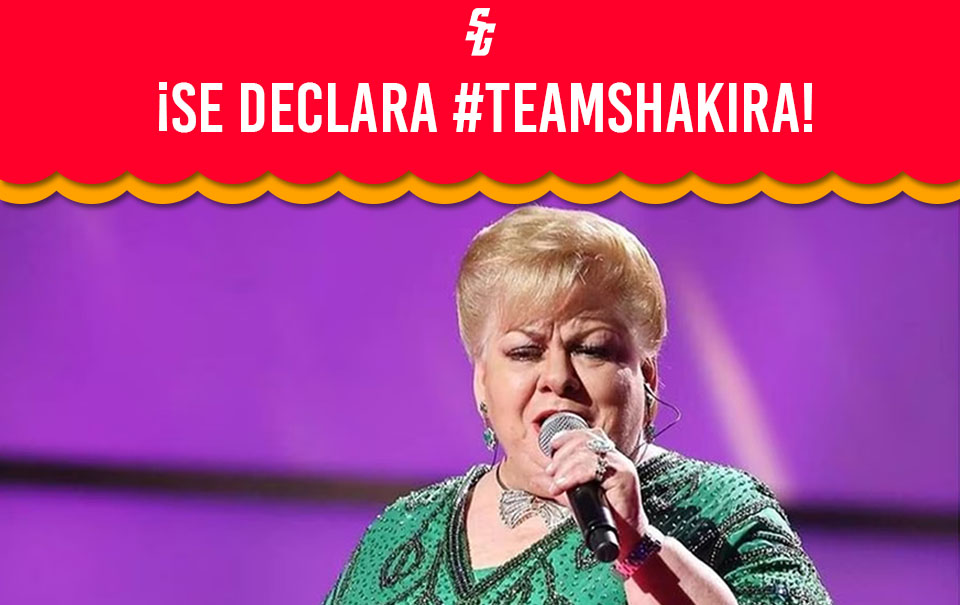 Paquita la del Barrio graba video de apoyo a Shakira