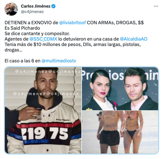 Livia Brito, Said Pichardo, detenido