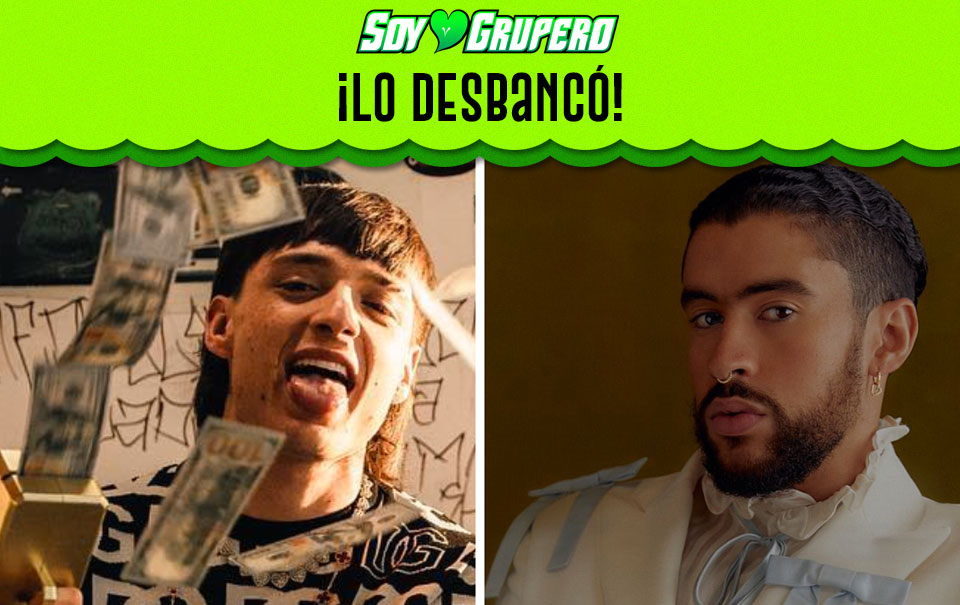 Peso Pluma supera al “pendejo” de Bad Bunny