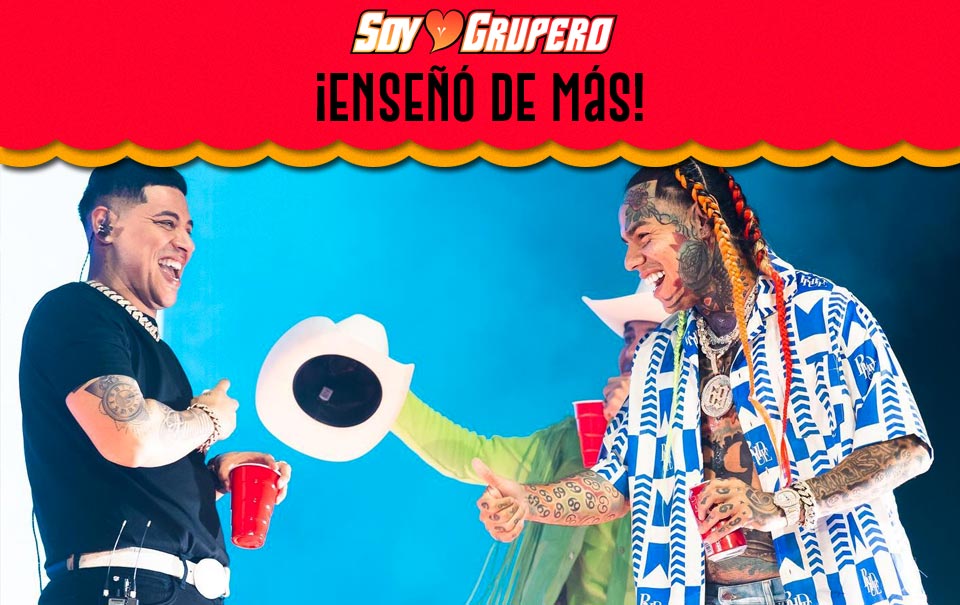 Grupo Firme anuncia en calzones su fusión con 6ix9ine