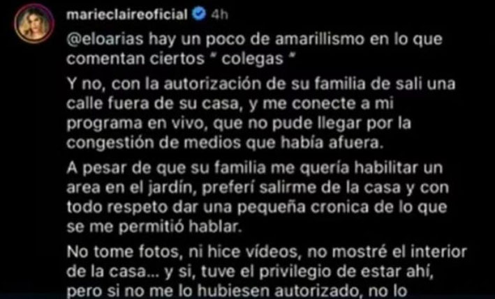 Marie Claire, Transmisión. Julián Figueroa