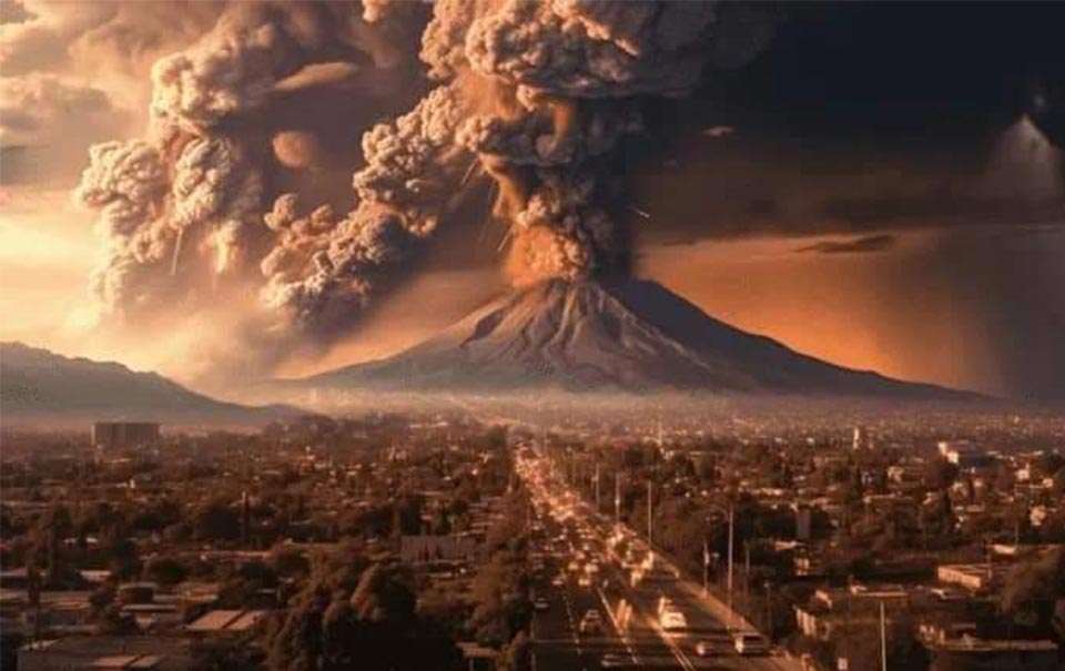 Popocatépetl, erupción